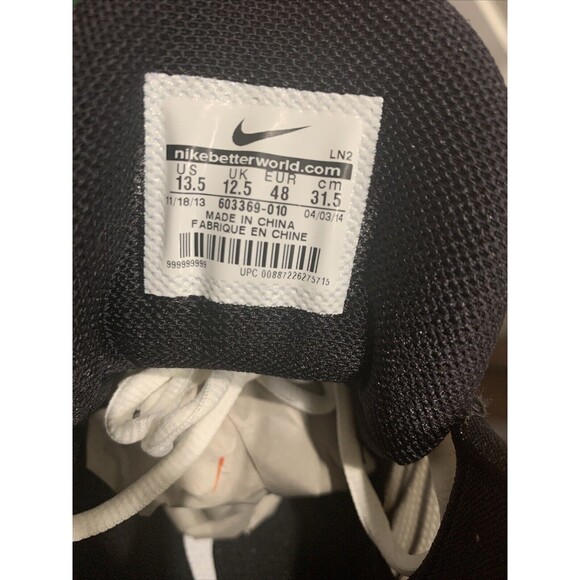 Nike Zoom Black & White Cleats men’s size 13.5 - Picture 7 of 7